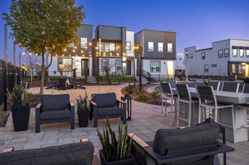 Outdoor firepit space